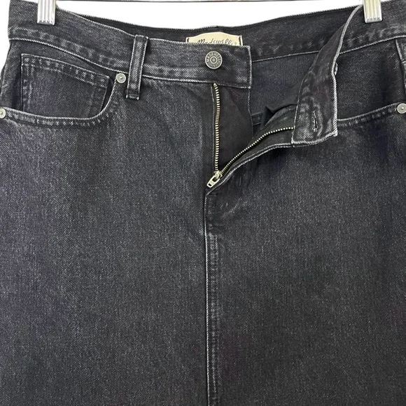 Madewell Denim Mid-Rise Maxi Skirt Lunar Wash NWT - Picture 5 of 15